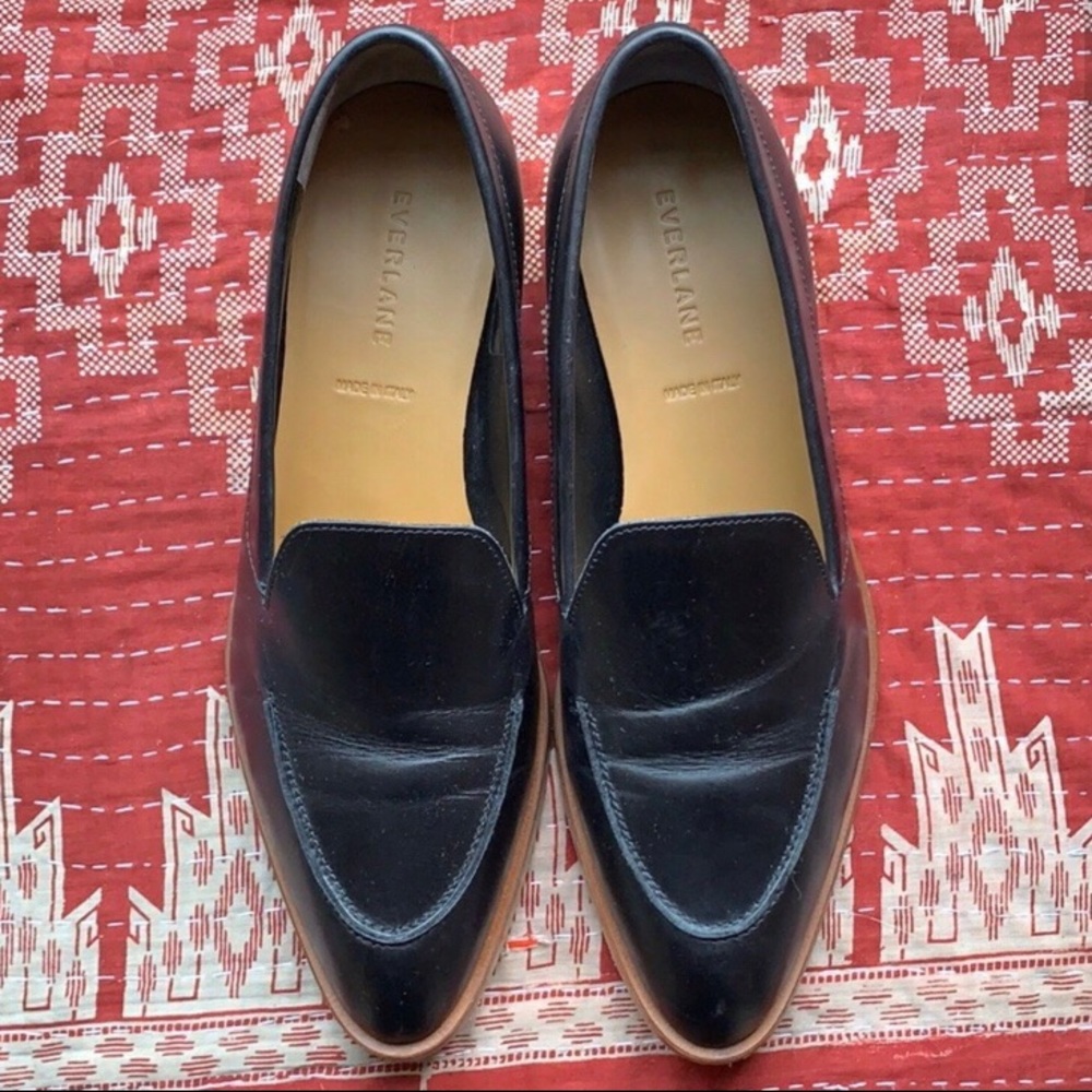 SOLD -NIB Black Leather Modern Loafer - Everlane